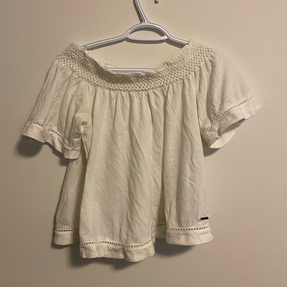 White Off Shoulder Top - Picture 1 of 2